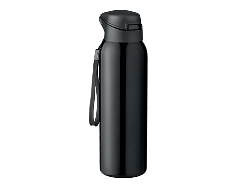 Trenton 580ml Double Wall Vacuum Insulated Water Bottles - Black