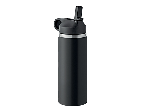 Orleans 500ml Vacuum Insulated Recycled Stainless Steel Water Bottles - Black