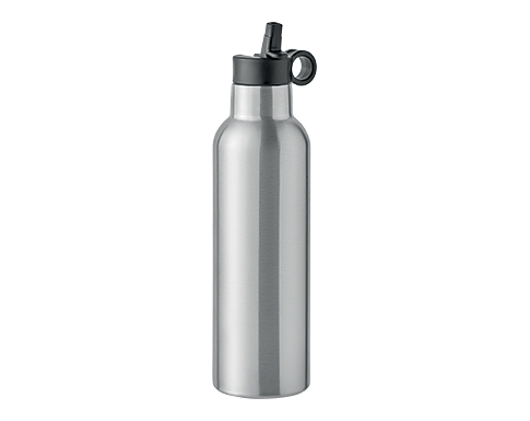Roxbury 700ml Double Wall Recycled Stainless Steel Water Bottles - Silver