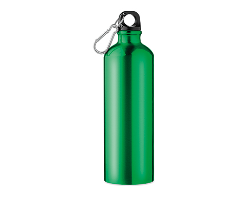 Scarsdale 750ml Aluminium Carabiner Water Bottles - Green