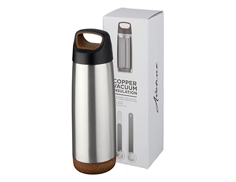 Wealdon 600ml Copper Vacuum Insulated Sport Bottles - Silver