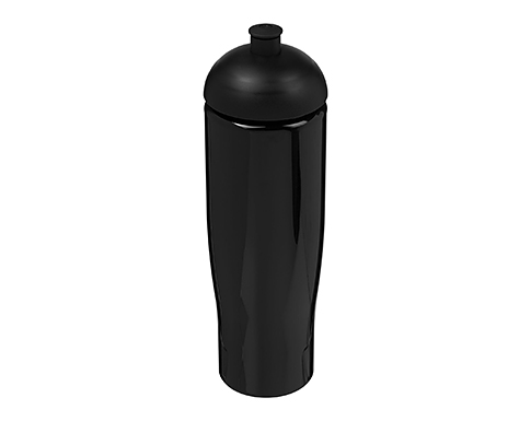 H20 Marathon 700ml Domed Top Sports Bottles - Black / Black
