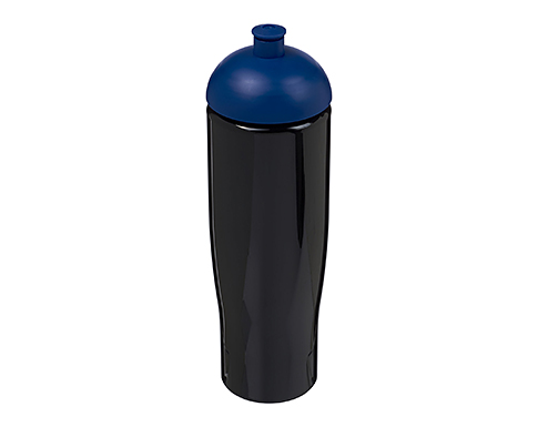 H20 Marathon 700ml Domed Top Sports Bottles - Black / Blue