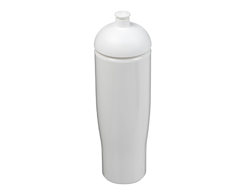 H20 Marathon 700ml Domed Top Sports Bottles - White / White