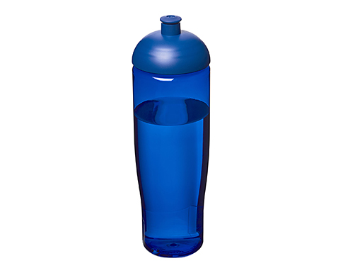 H20 Marathon 700ml Domed Top Sports Bottles - Trans Blue