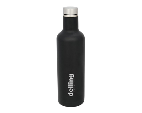 Harvard 750ml Copper Vacuum Insulated Bottles - Black