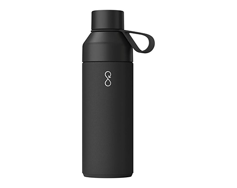 Ocean Bottle 500ml Recycled Vacuum Insulated Water Bottle - Black