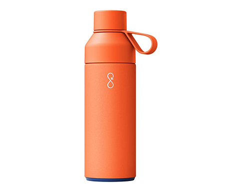Ocean Bottle 500ml Recycled Vacuum Insulated Water Bottle - Orange