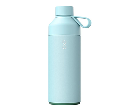 Big Ocean Bottle 1 Litre Recycled Vacuum Insulated Water Bottle - Sky Blue
