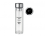 Fairfield Double Wall Glass Water Bottles With LED Thermometer - Clear