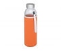 Bergen 500ml Glass Bottles With Pouch - Orange