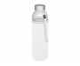 Bergen 500ml Glass Bottles With Pouch - White