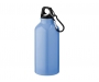 Michigan 400ml Carabiner Aluminium Water Bottles - Light Blue