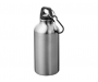 Michigan 400ml Carabiner Aluminium Water Bottles - Silver