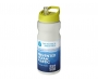 H20 Impact 650ml Spout Lid Eco Water Bottles - White / Lime