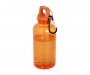 Danube 400ml RCS Certified Recycled Plastic Water Bottle With Carabiner - Orange