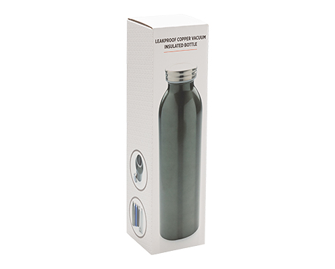 Outback 600ml Leakproof Copper Vacuum Insulated Bottles - Grey