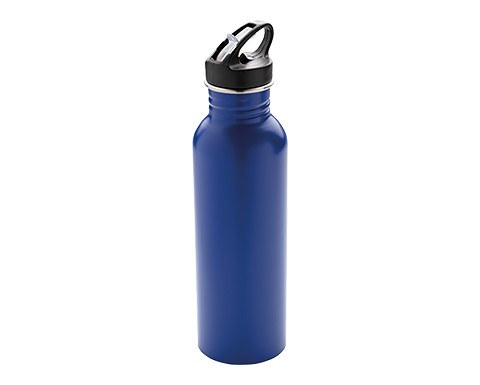 Poseidon Full Colour 710ml Stainless Steel Fitness Bottles - Blue
