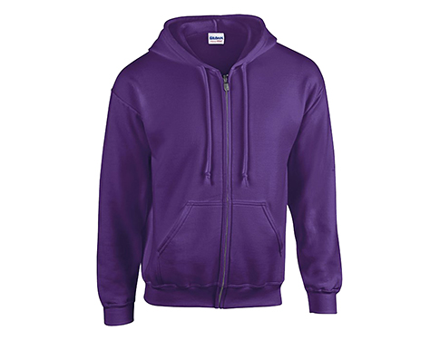 Gildan Heavy Blend Zipped Hoodies - Purple