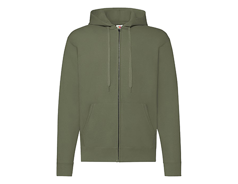 Fruit Of The Loom Classic Zipped Hoodies - Classic Olive