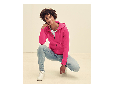 Fruit Of The Loom Premium Lady-Fit Zipped Hoodies - Lifestyle