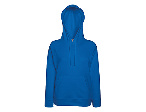 Fruit Of The Loom Lady-Fit Lightweight Hoodies -  Royal Blue