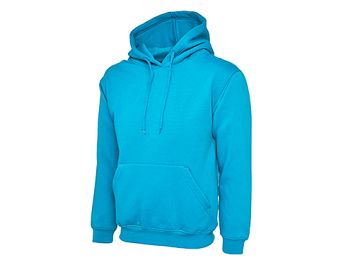 Uneek Classic Hooded Sweatshirts - Sapphire Blue