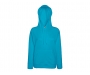 Fruit Of The Loom Lady-Fit Lightweight Hoodies -  Azure Blue