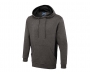 Uneek Two Tone Hooded Sweatshirts - Charcoal / Black