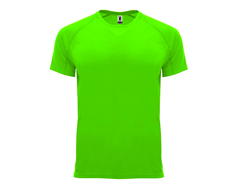 Roly Bahrain Kids Performance Sport T-Shirts - Fluorescent Green