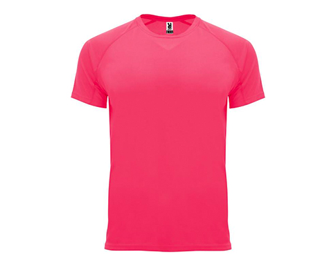 Roly Bahrain Kids Performance Sport T-Shirts - Fluorescent Lady Pink