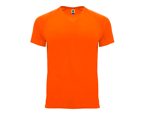 Roly Bahrain Kids Performance Sport T-Shirts - Fluorescent Orange