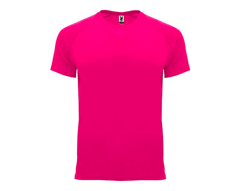 Roly Bahrain Kids Performance Sport T-Shirts - Fluorescent Pink