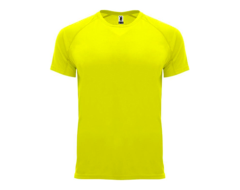 Roly Bahrain Kids Performance Sport T-Shirts - Fluorescent Yellow