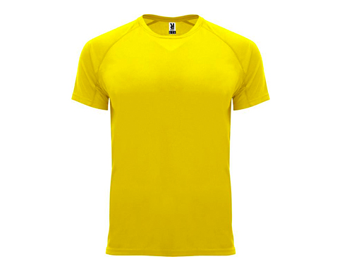 Roly Bahrain Kids Performance Sport T-Shirts - Yellow