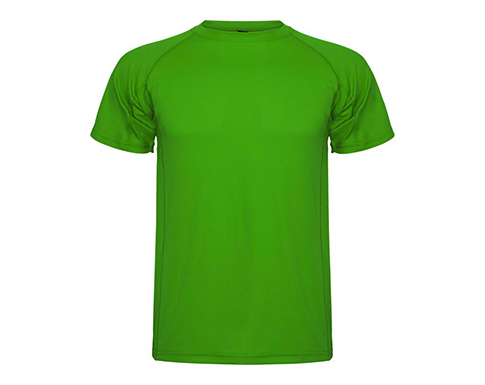 Roly Montecarlo Kids Performance Sports T-Shirts - Fern Green