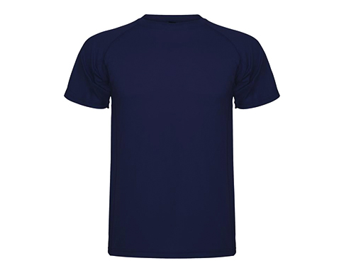 Roly Montecarlo Kids Performance Sports T-Shirts - Navy Blue