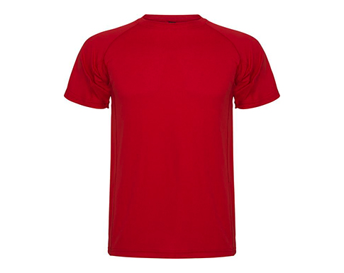 Roly Montecarlo Kids Performance Sports T-Shirts - Red