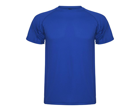 Roly Montecarlo Kids Performance Sports T-Shirts - Royal Blue