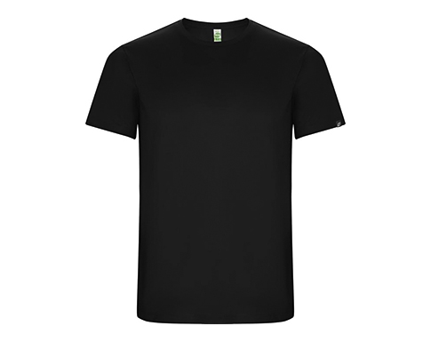 Roly Imola Sport Performance Kids Eco T-Shirts - Black