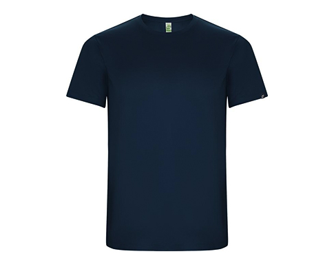 Roly Imola Sport Performance Kids Eco T-Shirts - Navy Blue