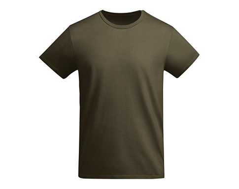 Roly Breda Organic Cotton Kids T-Shirts - Military Green