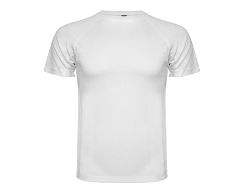 Roly Montecarlo Performance T-Shirts - White