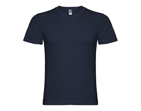 Roly Samoyedo V-Neck T-Shirts - Navy Blue
