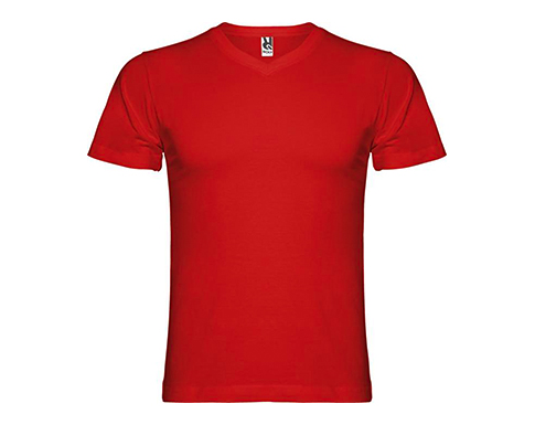 Roly Samoyedo V-Neck T-Shirts - Red