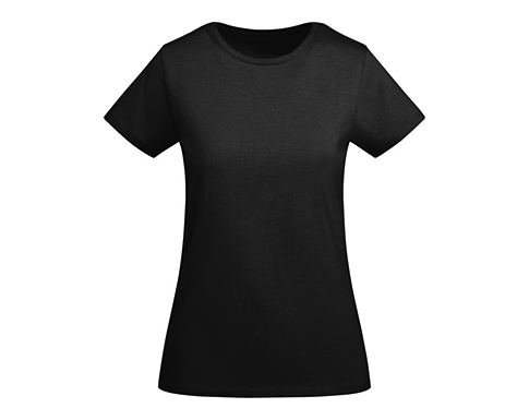 Roly Breda Womens Organic Cotton T-Shirts - Black