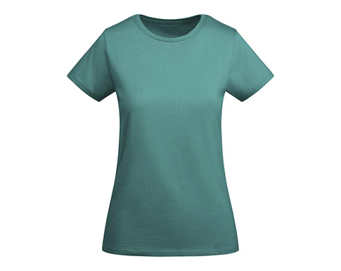 Roly Breda Womens Organic Cotton T-Shirts - Dusty Blue
