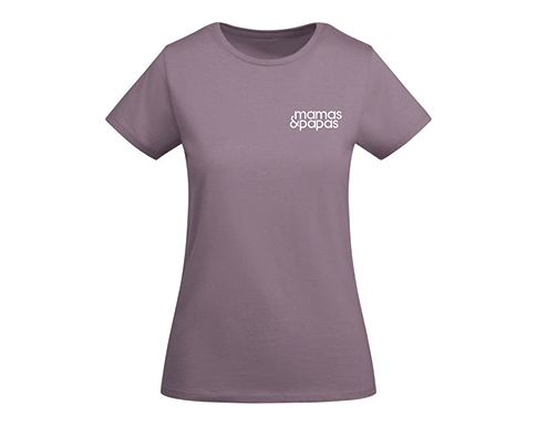 Roly Breda Womens Organic Cotton T-Shirts - Lavender