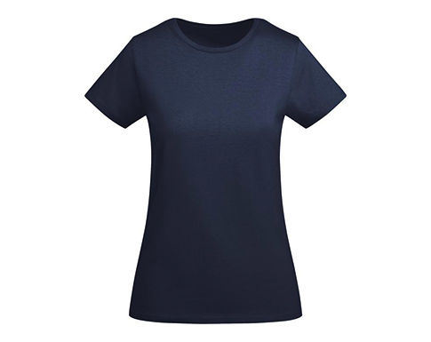 Roly Breda Womens Organic Cotton T-Shirts - Navy Blue