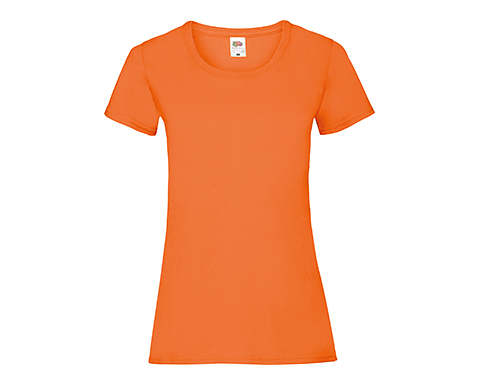 Fruit Of The Loom Value Weight Women's T-Shirts - Orange
